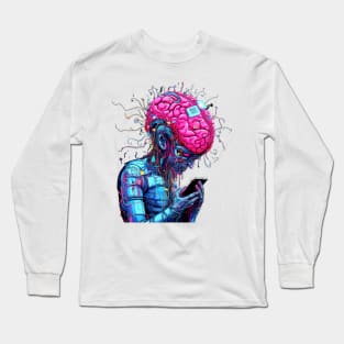 MR.BRAIN WENGoT CHiPPED Long Sleeve T-Shirt